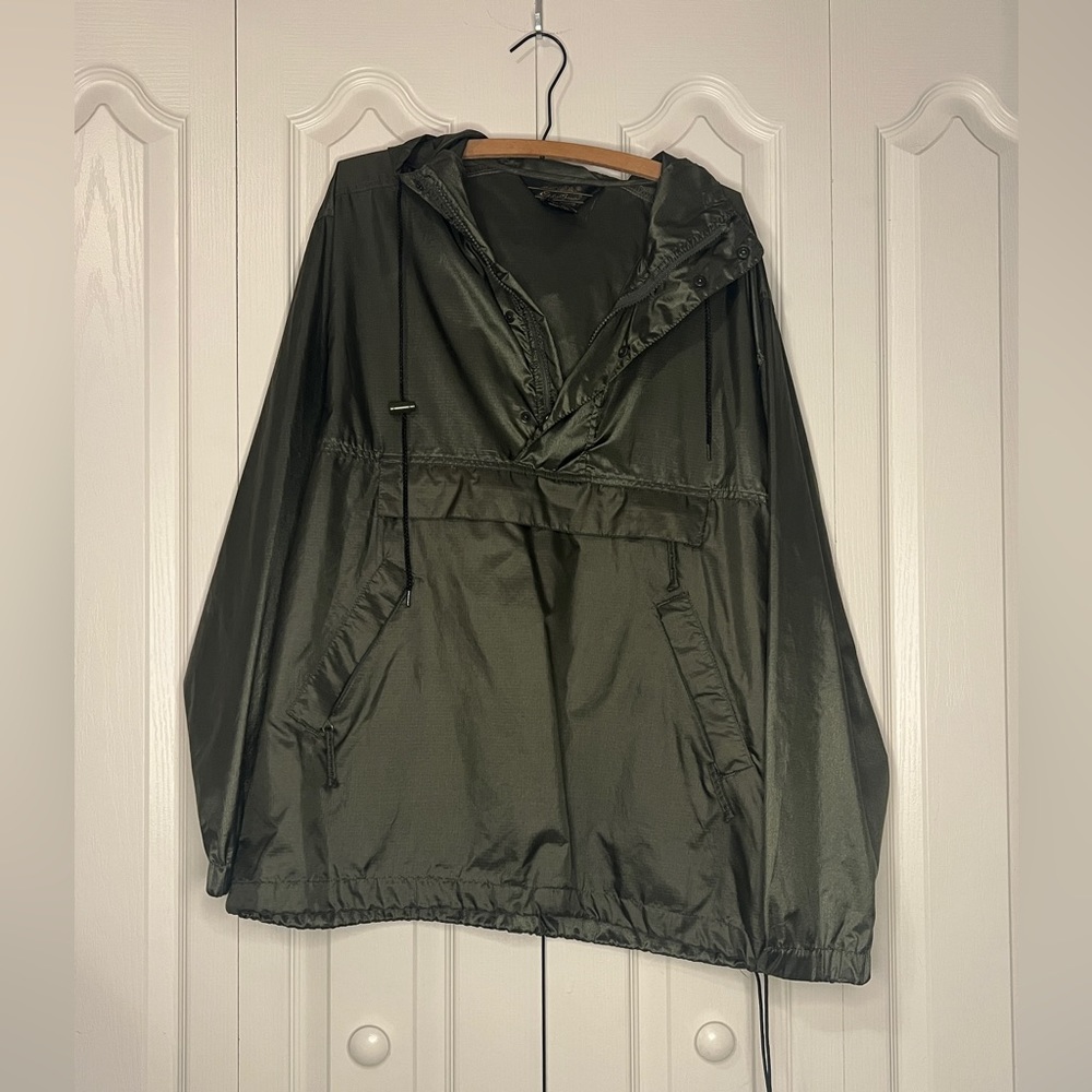 Olive Rain Jacket Eddie Bauer